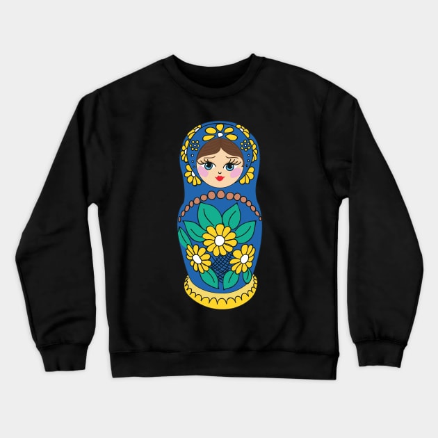 Matryoshka, Nesting doll, russian doll, cute doll Crewneck Sweatshirt by snowshade